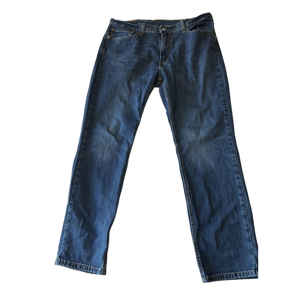 Levis 511 Jeans Mens 36x30 Blue Denim Slim Fit Tapered Leg Stretch Classic - Picture 1 of 9